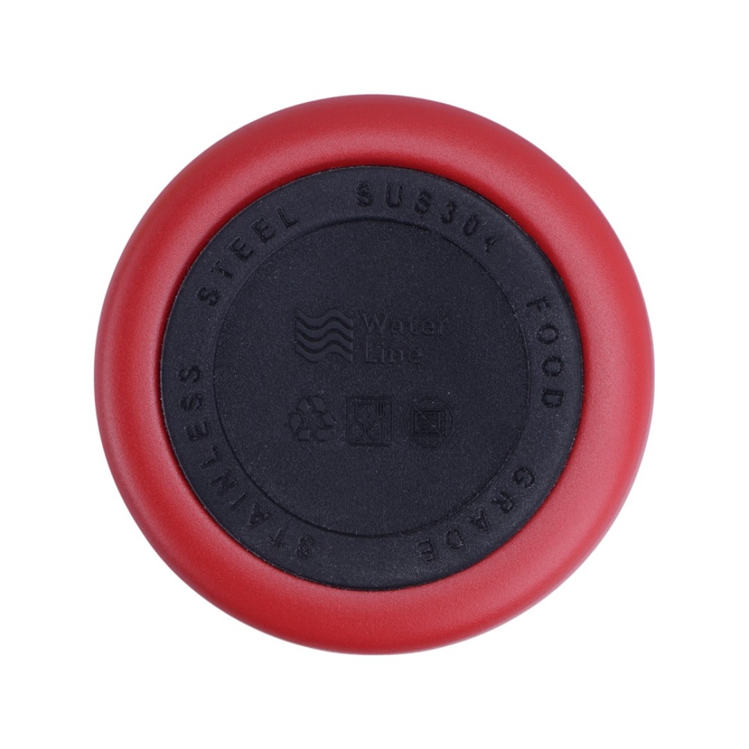 Вакуумная термокружка Waterline с медной изоляцией «Bravo», 400 мл, тубус, красный