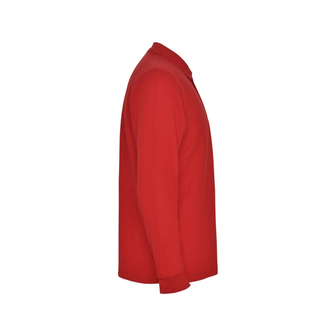 Рубашка поло "Carpe" мужская с длинным рукавом, красный