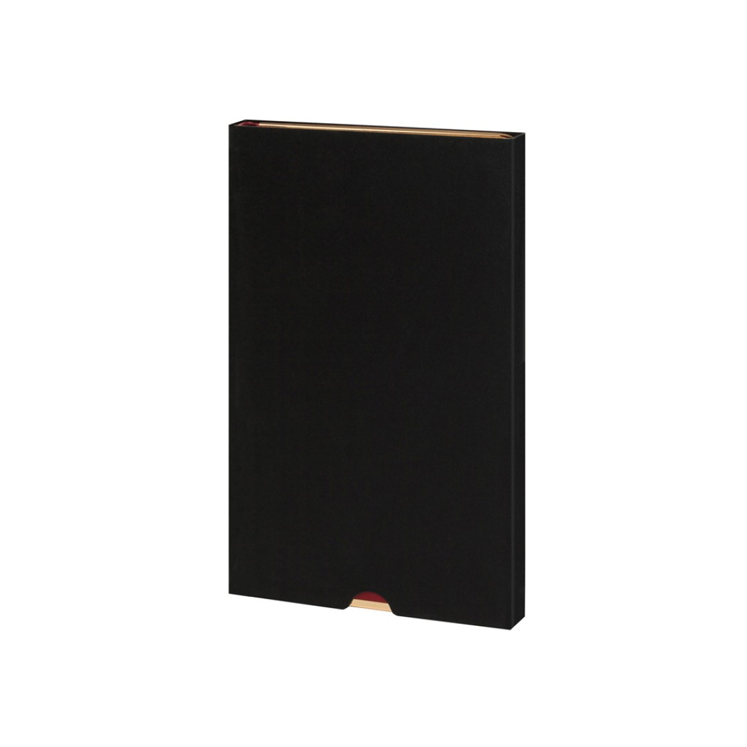 Ежедневник А5 недатированный «Chelsea», красный (золотистый кант и срез) (Р)