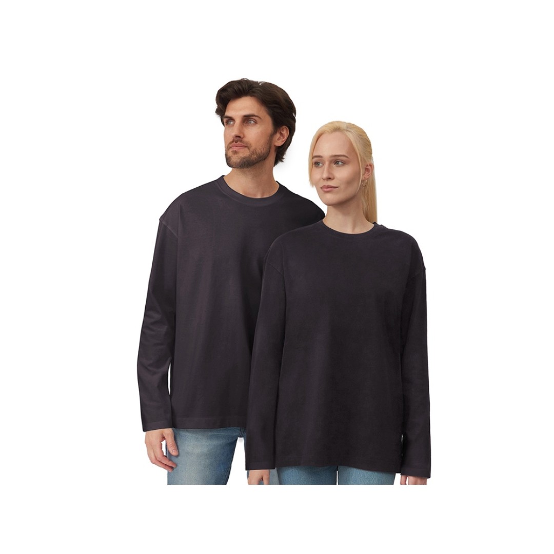 Лонгслив оверсайз «Berlin» унисекс, темно-серый