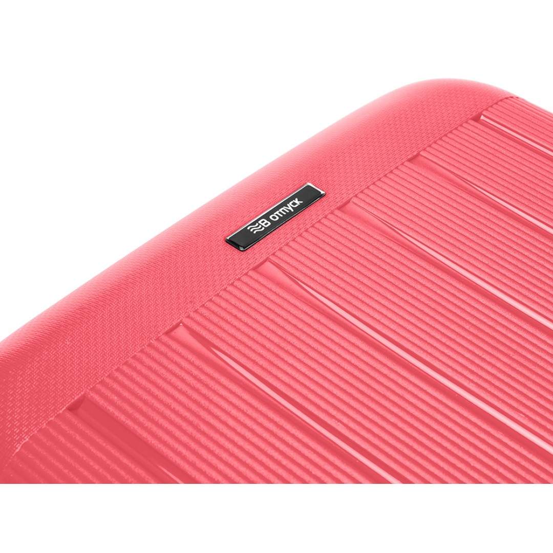 Чемодан TORBER В Отпуск, ярко-розовый, полипропилен, 55 х 36 х 21,5 см, 37 л