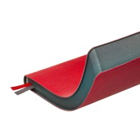 Ежедневник А5 датированный "Boston" 2026, красный с серым обрезом