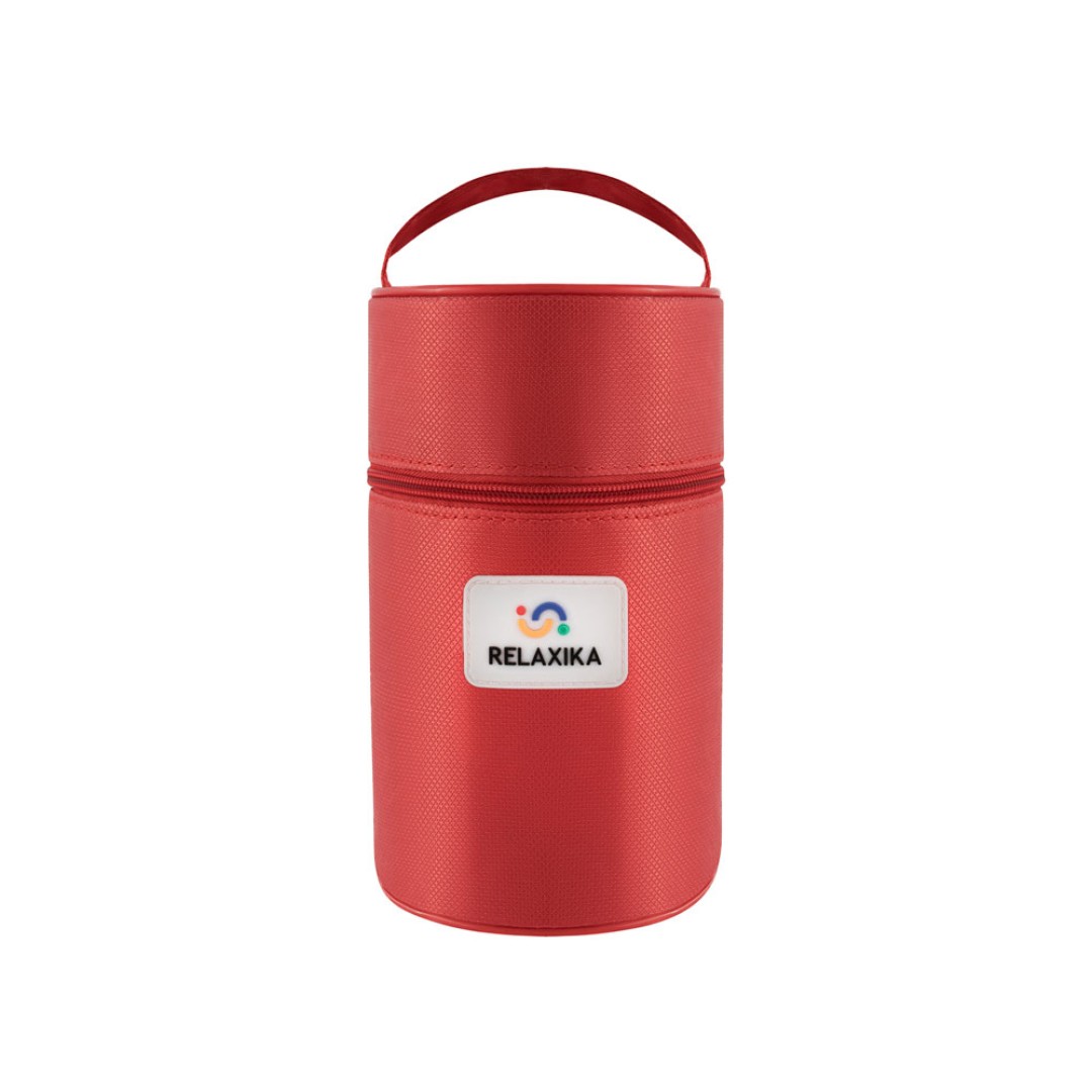 Термос для еды Relaxika 301 в чехле, 1200 мл, стальной
