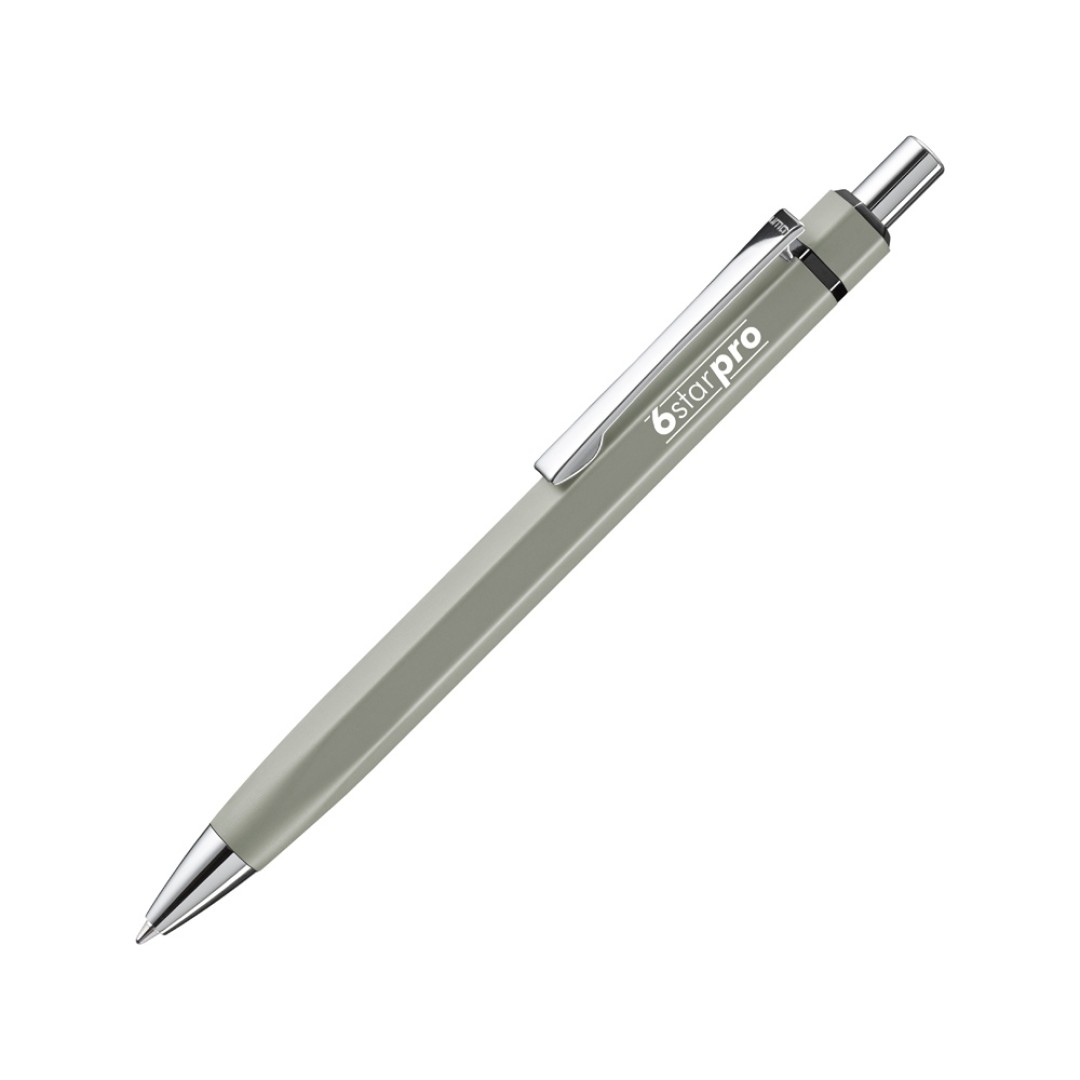 Ручка шариковая шестигранная UMA «Six», серый