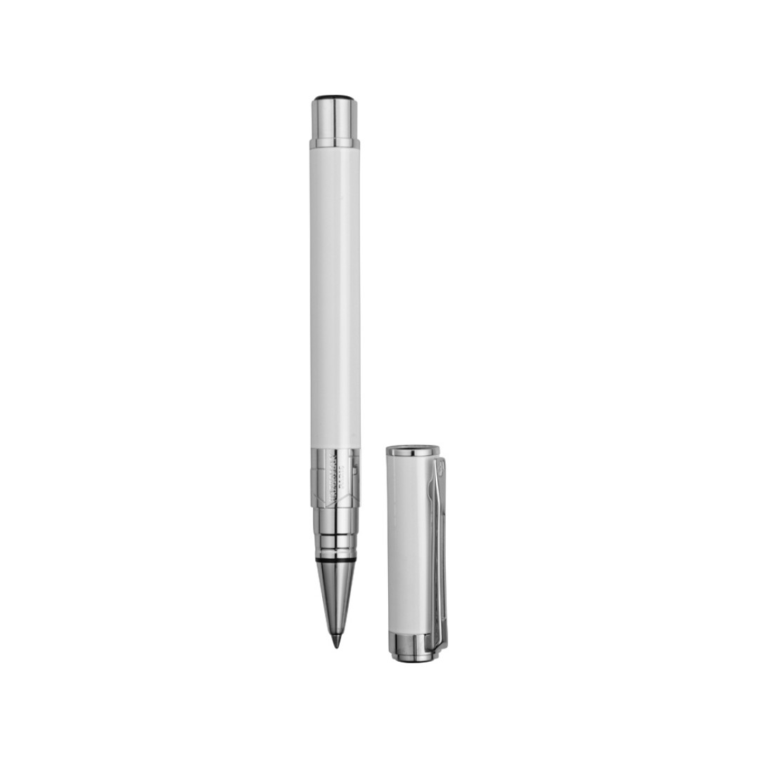 Ручка роллер Waterman «Perspective Pure White CT F», белый/серебристый
