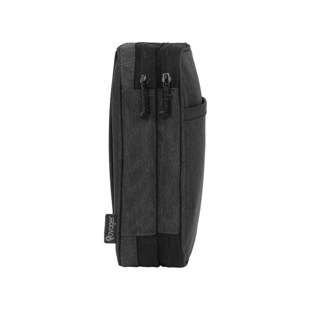 Органайзер для электроники District, темно-серый