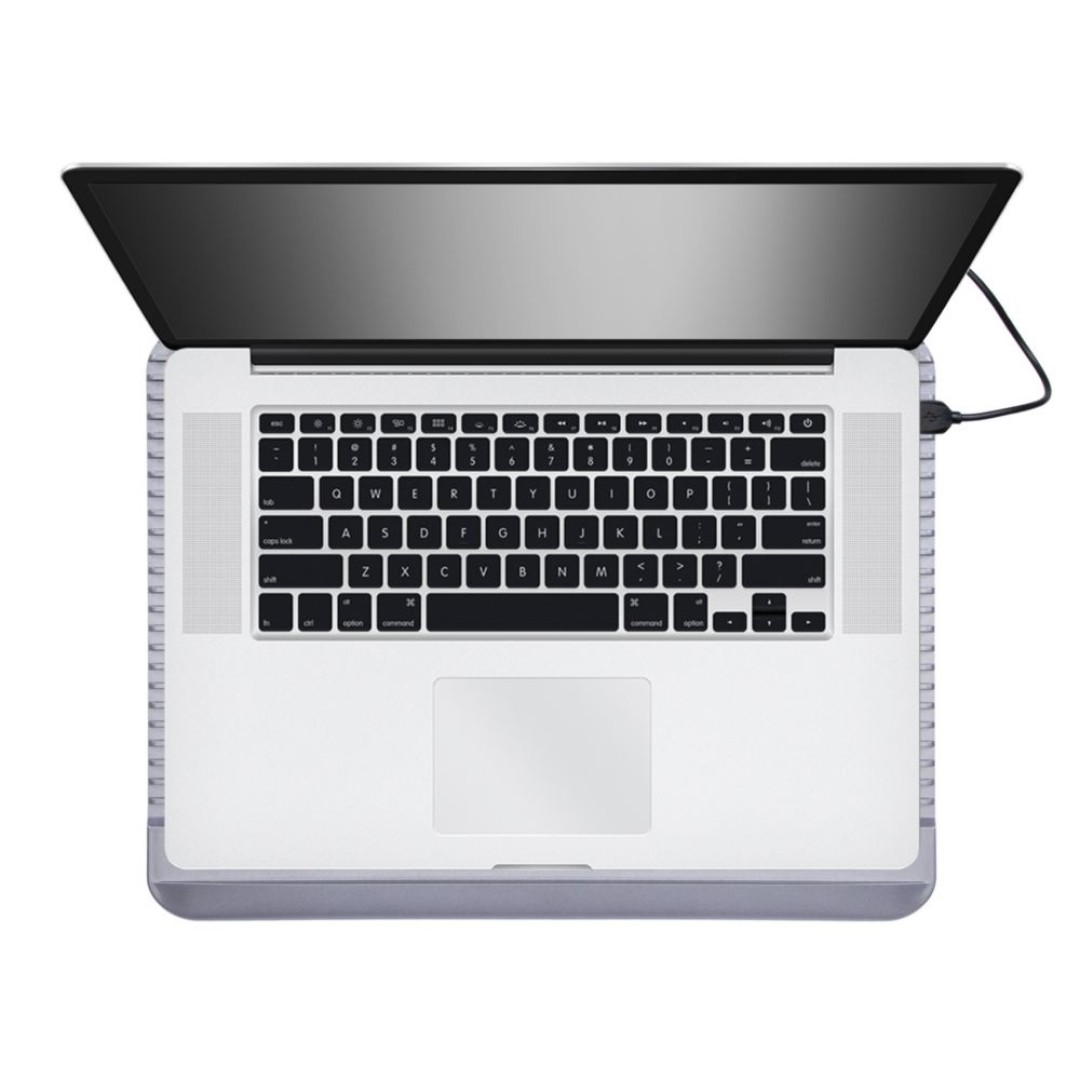 Охлаждающая подставка 5555 для ноутбуков до 15,6", серебристый