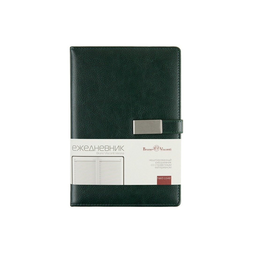 Ежедневник недатированный А5 "Verona", зеленый