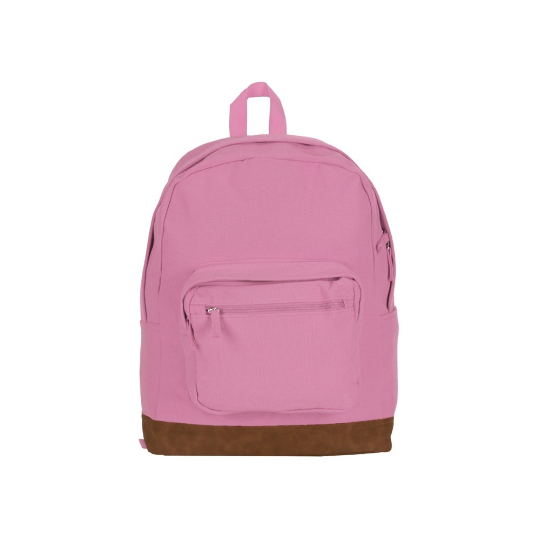 Рюкзак Shammy с эко-замшей для ноутбука 15", пыльно-розовый