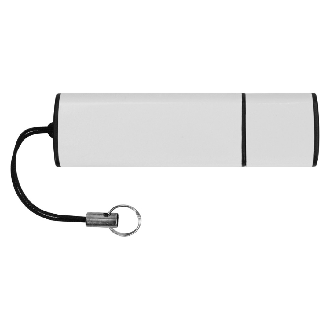 Флеш-карта USB 2.0 16 Gb металлическая с колпачком "Borgir", белый