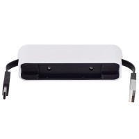 USB-хаб «Hubix» с коннектором 2-в-1 USB-C и USB-A, 2.0, белый