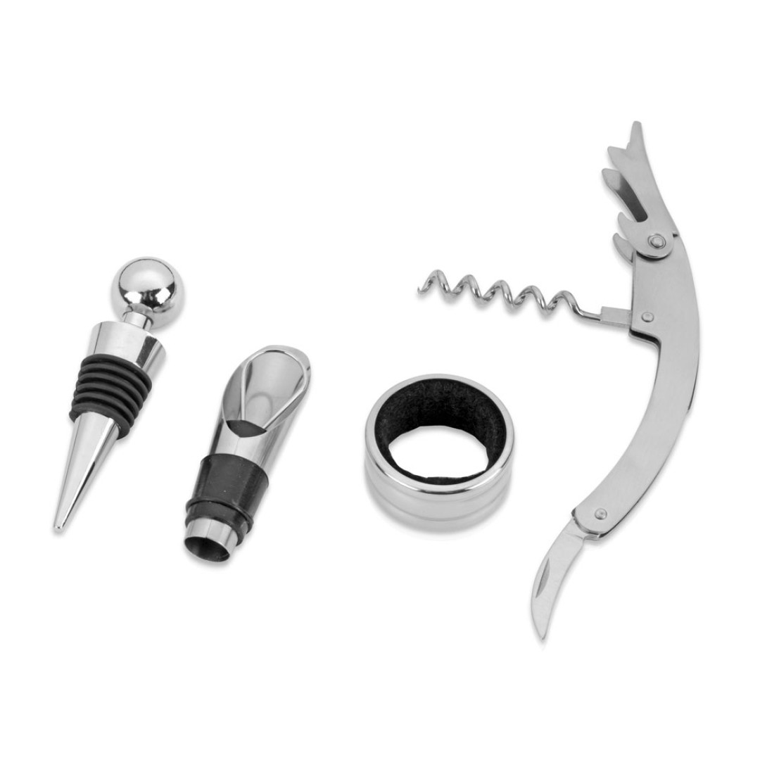 Набор аксессуаров для вина «Fabrizio», черный