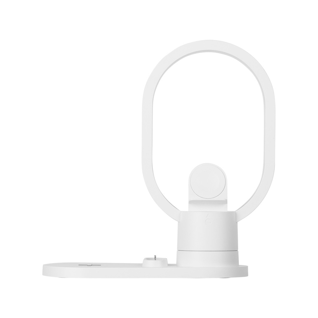 Беспроводная зарядная станция 4-в-1 "Portal" c лампой, 15 Вт, белый