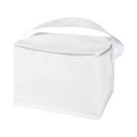 Spectrum нетканая сумка-холодильник, 4 л, на 6 банок, из переработанных материалов, белый