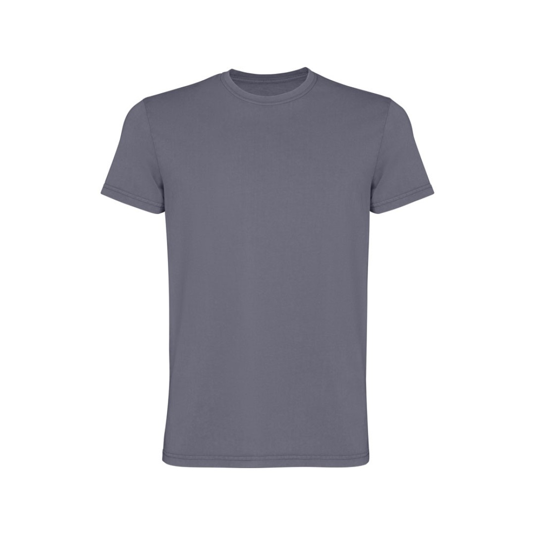 Футболка «Corgi» мужская, серо-голубой выстиранный