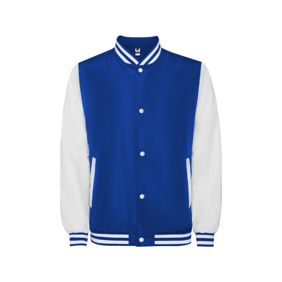 Бомбер утепленный «California» унисекс, королевский синий / белый