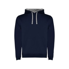Толстовка с капюшоном "Urban" мужская, нэйви/серый меланж