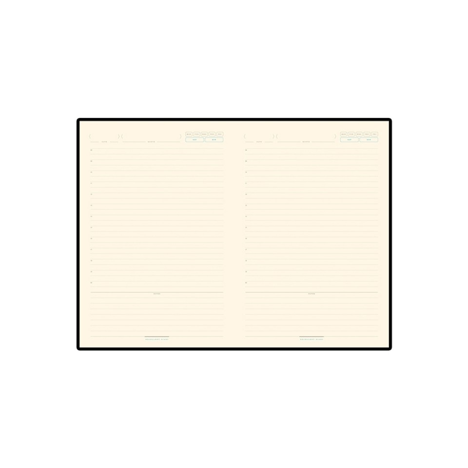 Ежедневник А5 недатированный «Chelsea», коричневый (золотистый кант и срез)