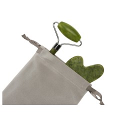 Сет роллер и гуаша "Rituals" из нефрита, зеленый