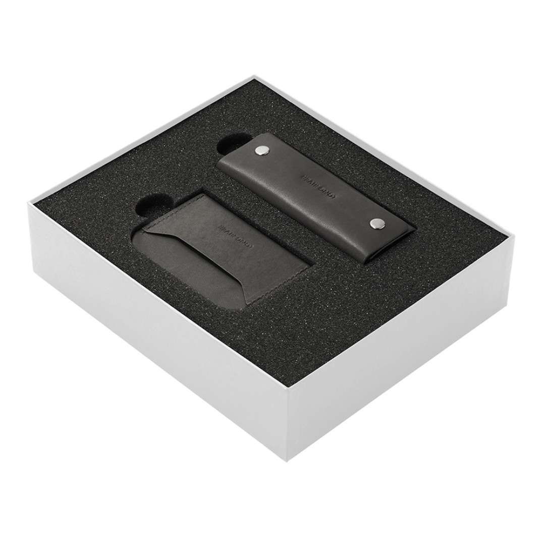 Подарочный набор Long River: картхолдер, ключница, белая коробка