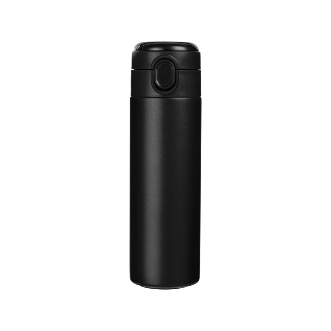 Вакуумная термокружка Waterline с медной изоляцией «Bravo», 400 мл, тубус, черный