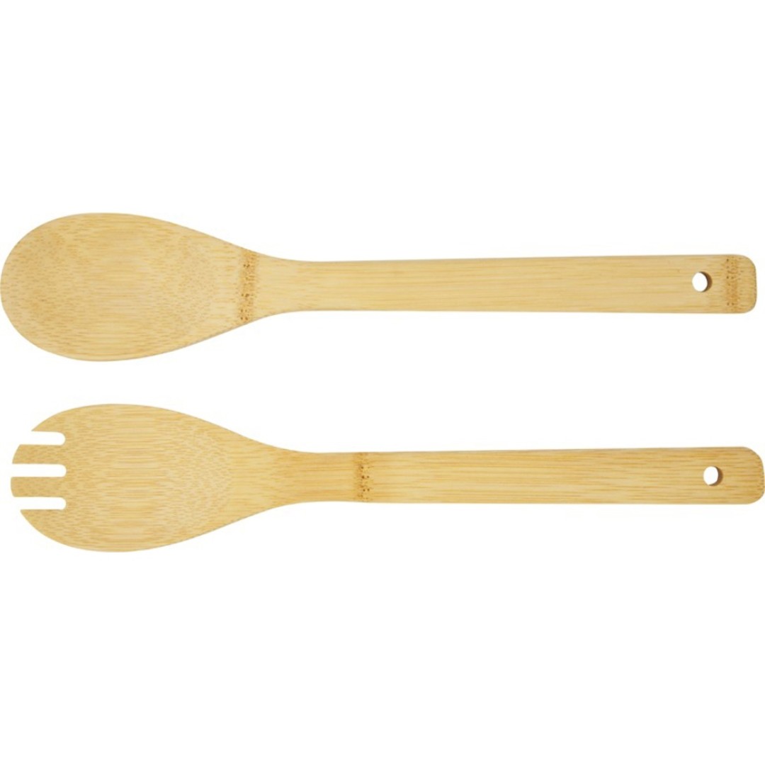 Argulls, бамбуковая салатница и приборы, natural