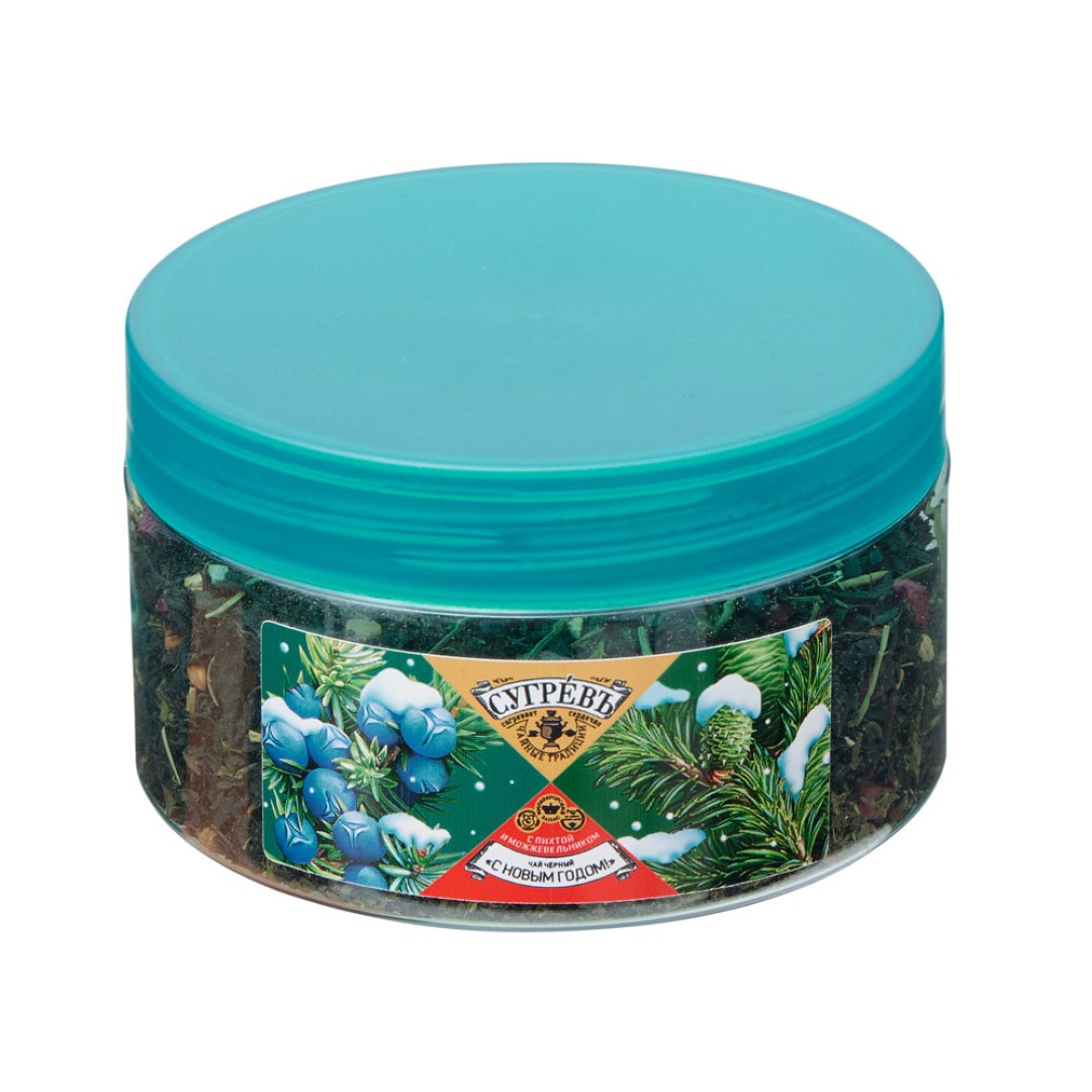 Чай "С НОВЫМ ГОДОМ !" с пихтой, можжевельником и пряностями 55 г.