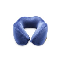 Подушка для путешествий с эффектом памяти, с капюшоном "Hooded Tranquility Pillow", синий