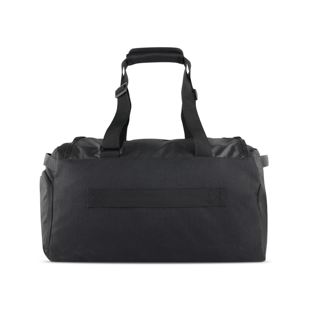 Сумка спортивная BUGATTI Blanc Delight, чёрная, нейлон RPET600D/тарпаулин/полиэстер, 47х23х28 см