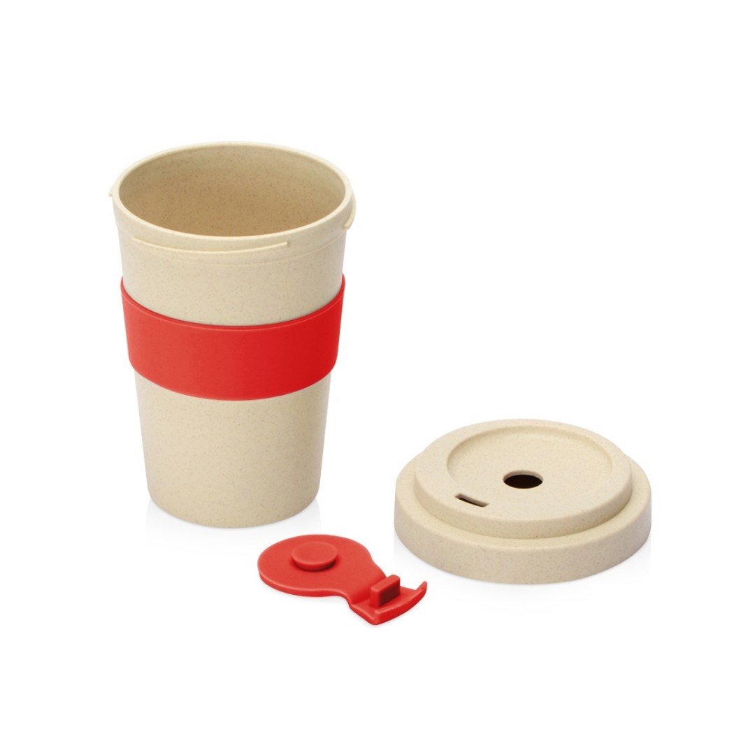 Стакан из пшеничного волокна «Flava», красный