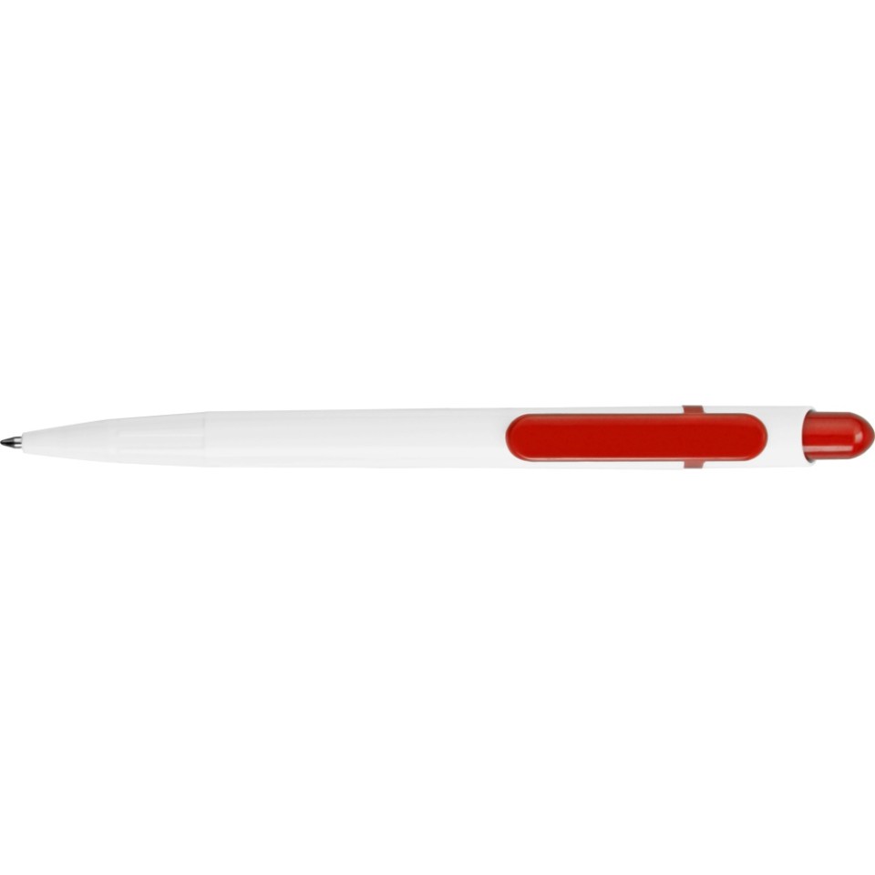 Ручка шариковая "Этюд", белый/красный (P)
