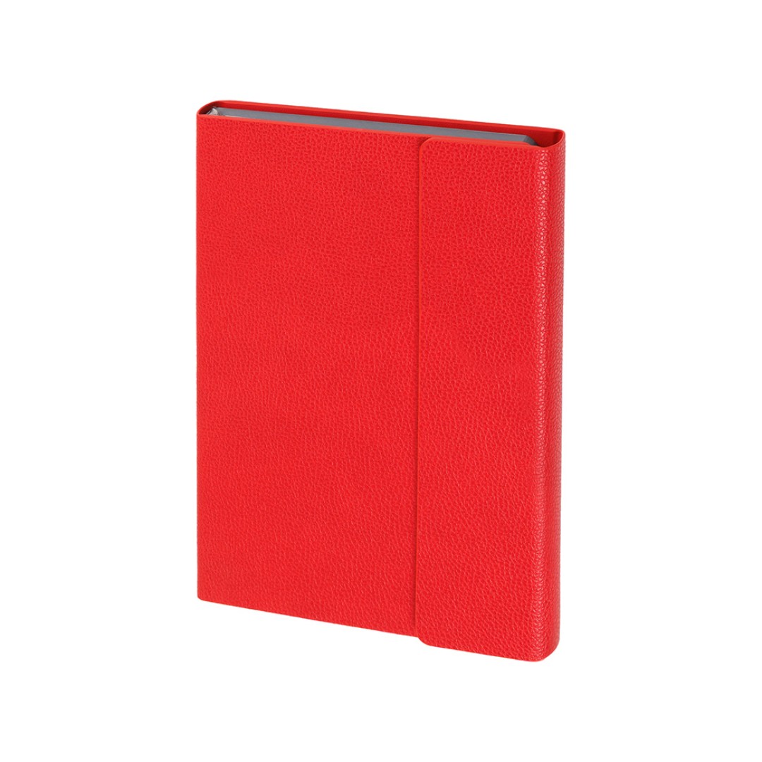 Ежедневник недатированный с магнитным клапаном А5 "Venezia", красный