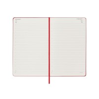 Записная книжка 12 месяцев на 2024 год, в твердой обложке, красный, Large, 13х21