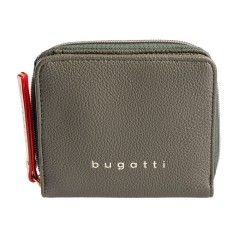 Кошелёк женский BUGATTI Ella, оливковый, полиуретан, 12х3х10 см