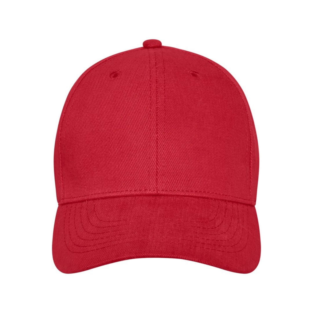 Бейсболка Davis, 6 панелей, красный