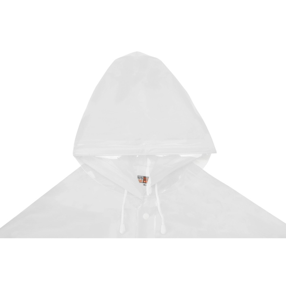 Дождевик «Hawaii pro» c чехлом унисекс, белый