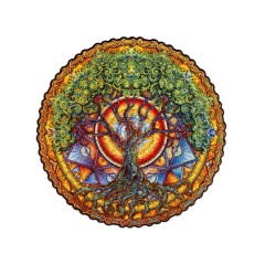 Деревянный пазл мандала "Дерево жизни"