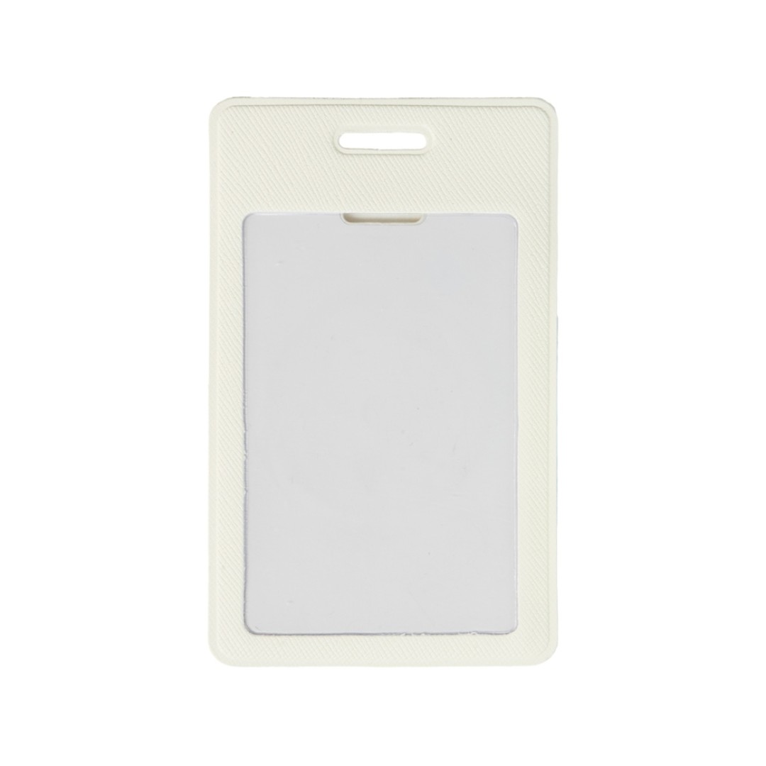 Вертикальный карман из экокожи для карты "Favor", белый