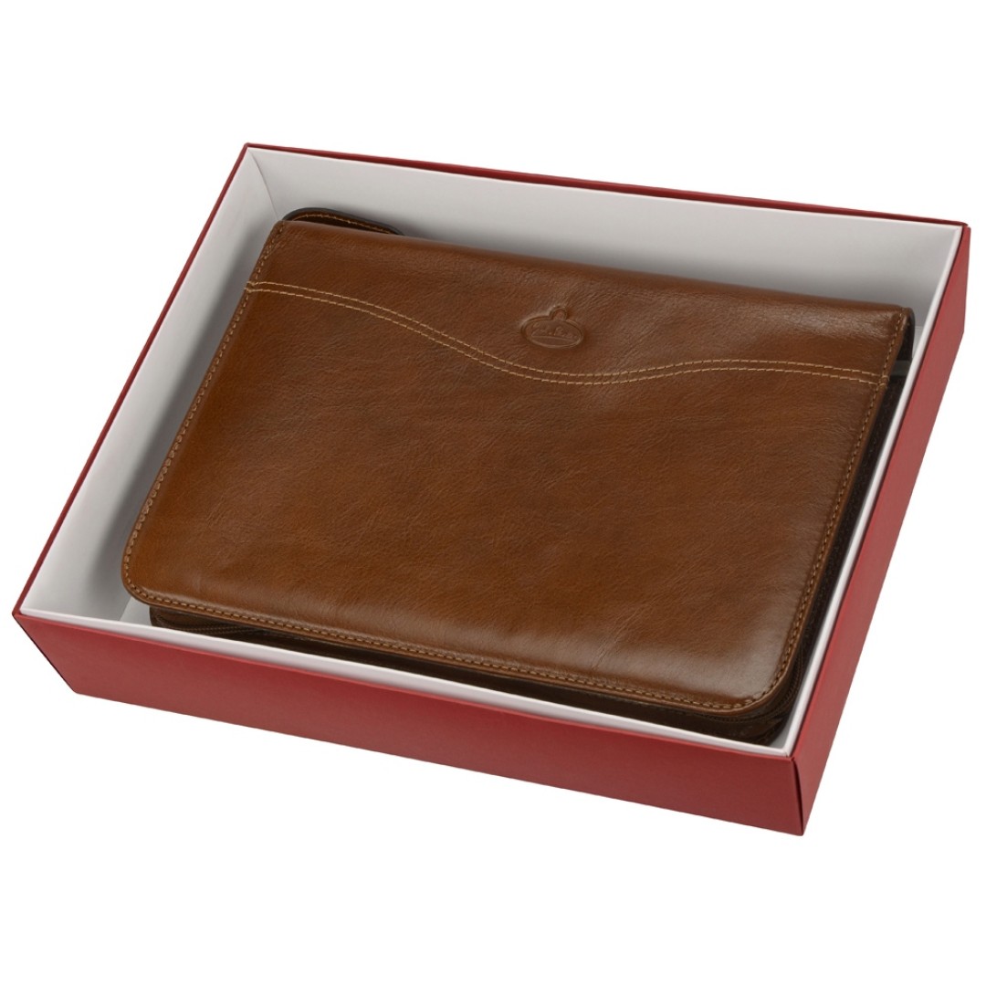 Папка на молнии «Первое лицо» Giulio Barсa, коричневый