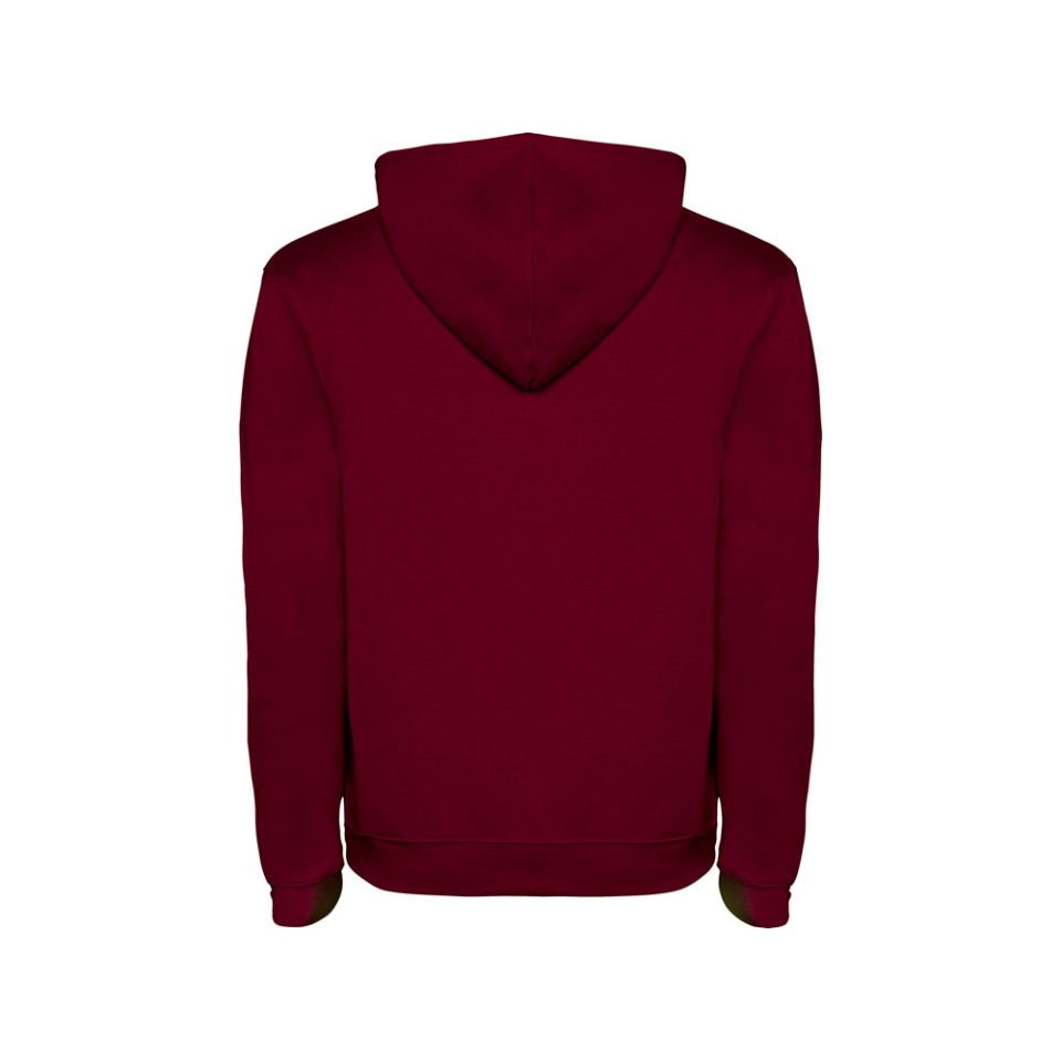 Толстовка с капюшоном "Urban" мужская, гранатовый/серый меланж