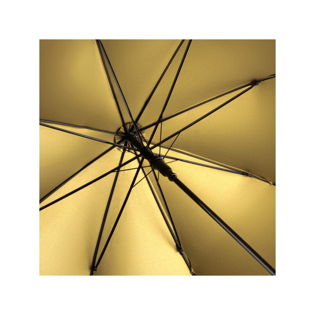 Зонт-трость 1159 Double face полуавтомат, черный/золотистый