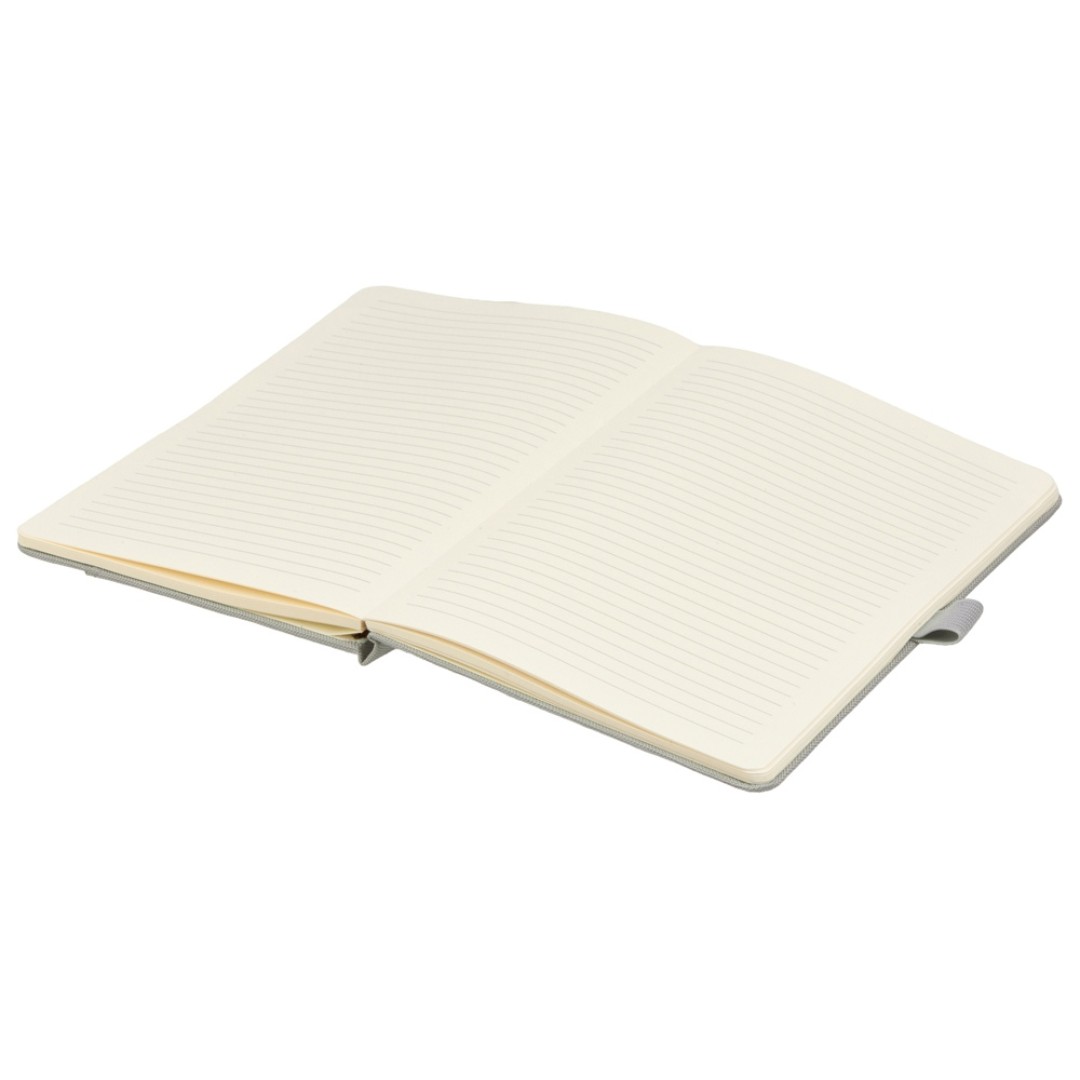 Блокнот А5 из RPET "Harvey", 80 листов FSC бумага, серый