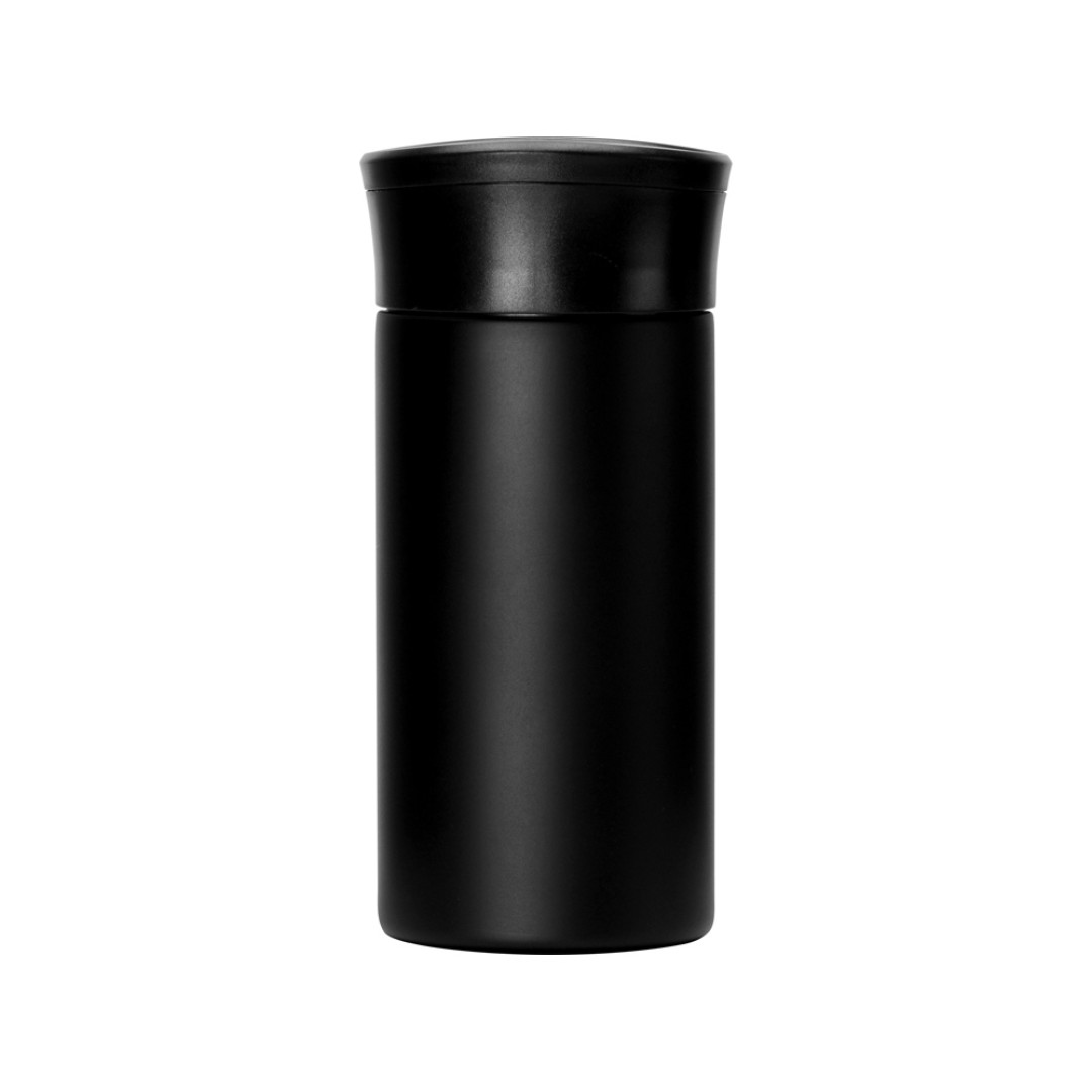 Вакуумная термокружка с кнопкой Upgrade, Waterline, тубус, черный