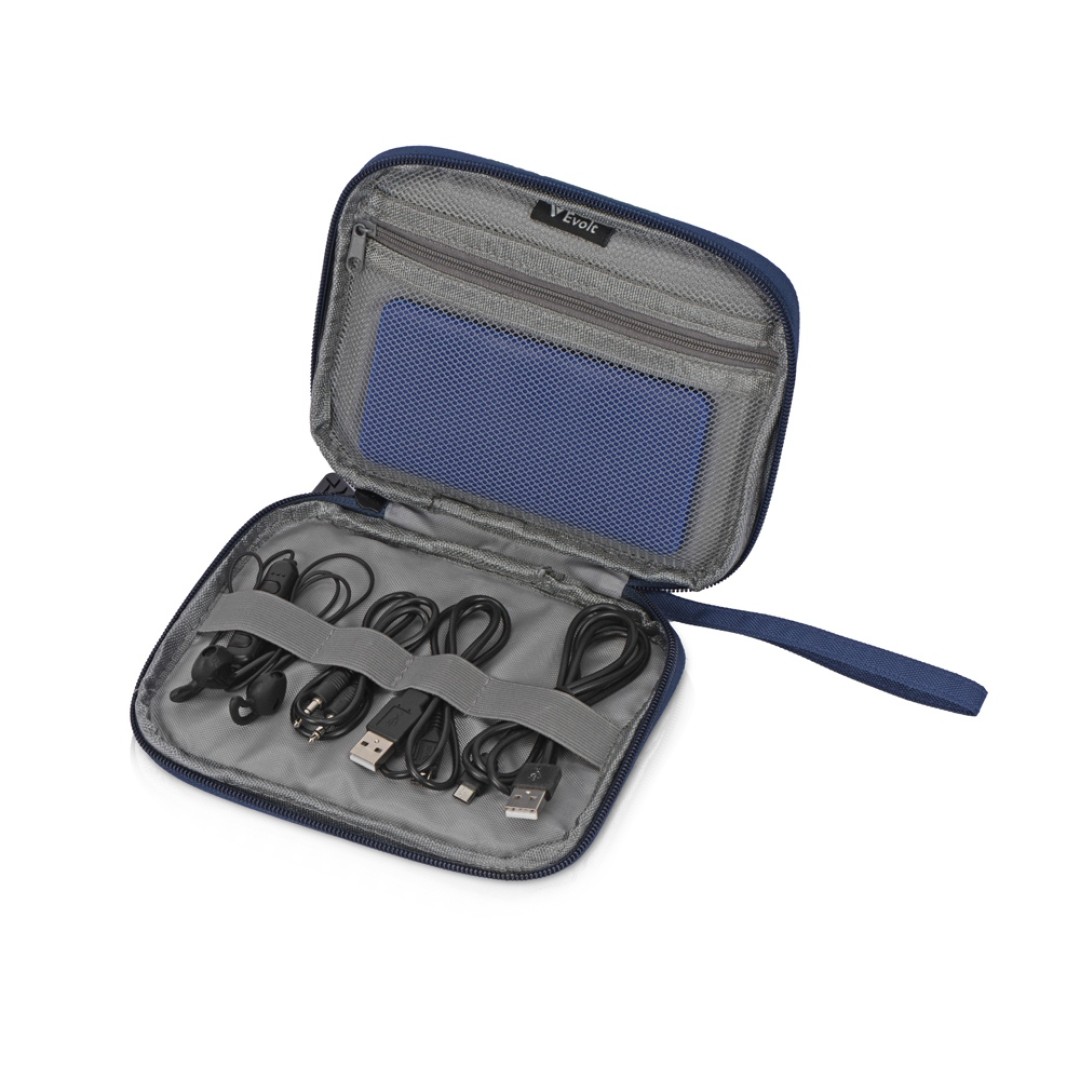Органайзер для проводов и электроники "Keep Organized M", темно-синий