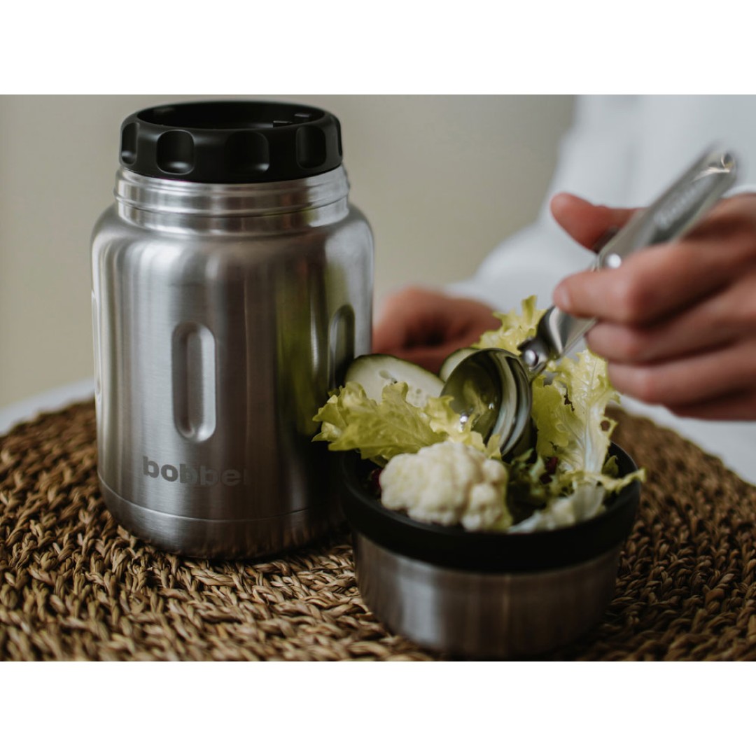 Термос для еды, вакуумный, бытовой, тм "bobber". Объем 0.7 литра. Артикул Jerrycan-700 Matte