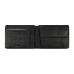 Портмоне BUGATTI Bomba, с защитой данных RFID, чёрное, кожа/полиэстер, 12,5х2х9 см