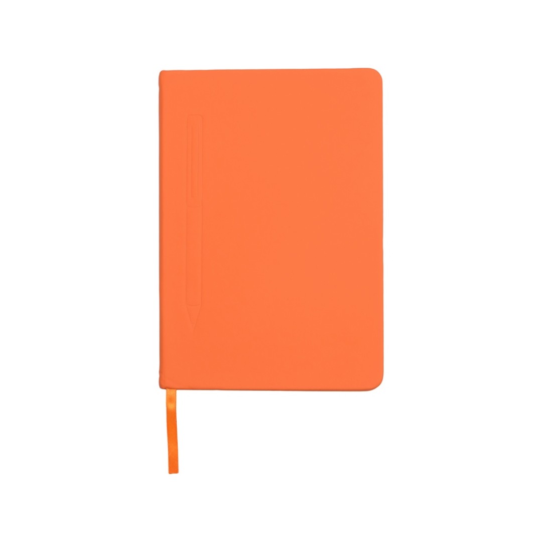 Блокнот А5 "Magnet" 14,3*21 с магнитным держателем для ручки, оранжевый
