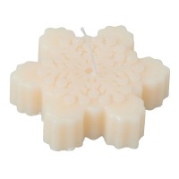 Свеча "Снежинка", молочный