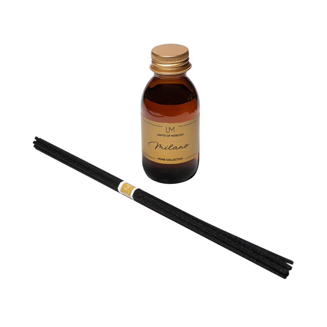 Ароматический диффузор с палочками, Милано: кардамон и перец, пачули, 100 мл