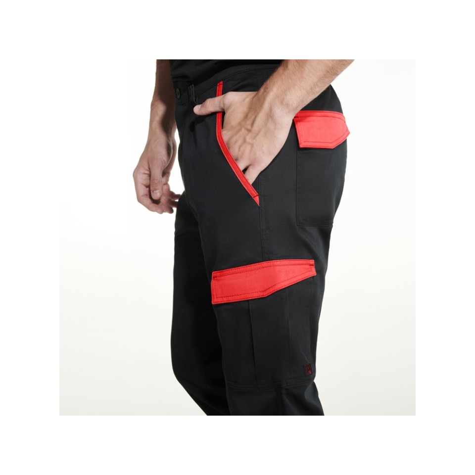 Брюки "Trooper", черный/красный